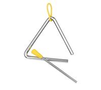 Triangolo Campana, Strumento a Percussione Triangolo in Acciaio con Percussore per Esplorare il Mondo della Musica (4 pollici)
