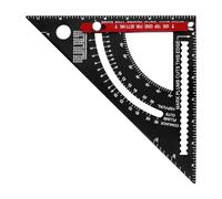 Triangolo da falegname Righello Carpenter Square Rafter Framing Square 7.5 pollici Layout Strumento Alluminio Lavorazione Legno Misurazione Formazione Educativa