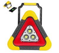 Triangolo di avvertimento auto - 10,63x9,45x1,97 pollici Avviso di emergenza a LED | Triangolo di avvertimento Led a carica solare, lavoro di sicurezza portatile, 4 modalità per la riparazione di pan