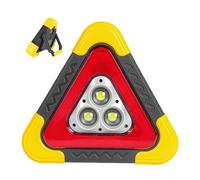 Triangolo Di Emergenza A LED - Design Leggero E Ricaricabile A Energia Solare | Lampada Da Strada USB Con Luce Da Lavoro A Triangolo Di Emergenza 2 In 1 | Segnalatore Luminoso Di Sicurezza Per Auto Po