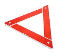 Triangolo di Emergenza per Veicoli Rosso, Pieghevole, Plastico e Metallo | Segnaletica Triangolare, Alta Visibilità, Facile da Riporre, per Sosta a Bordo Strada