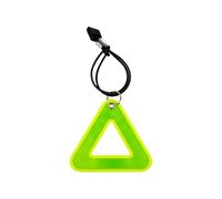Triangolo di sicurezza riflettente - ciondolo per zaino da sella a V | Microprisma PVC Double Face Riflettente, Visibile A 200 M; Fascetta Elastica; Ideale Per Ciclismo, Jogging,