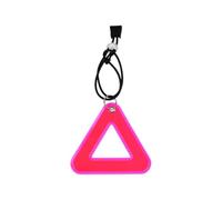 Triangolo di sicurezza riflettente - ciondolo per zaino da sella a V | Microprisma PVC Double Face Riflettente, Visibile A 200 M; Fascetta Elastica; Ideale Per Ciclismo, Jogging,