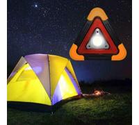Triangolo Emergenza Stradale Lampada Led Luce Auto SOS Soccorso Ricarica Solare