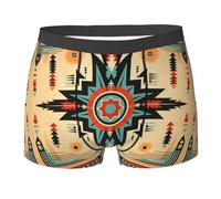 Triangolo Etnico Geometrico del Sud-Ovest Uomo Boxer Shorts Classico Boxer Slip Aderenti Mutande L