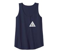 Triangolo Evil Eye Illuminati Tee Conspirazione Canotta