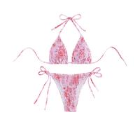 Triangolo femminile Bikini Set Triangle Halter per le vacanze in viaggio in surf