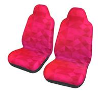 Triangolo fucsia geometrico,Coprisedile per auto protezioni per sedili anteriori per auto, 2 pezzi
