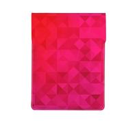 Triangolo fucsia geometrico, Custodia per laptop in pelle PU, borsa per notebook, custodia per laptop, custodia per tablet