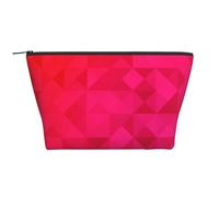 Triangolo geometrico fucsia, Borsa da toilette Borsa per trucco Borsa per cosmetici Borsa da toilette da viaggio portatile