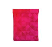 Triangolo geometrico fucsia, Spremere il portafoglio superiore da donna Borsa portaoggetti Piccola portamonete Portamonete