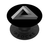 Triangolo Illusione Architetto Triangolo Illusione ottica PopSockets PopGrip Intercambiabile