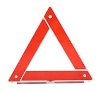 Triangolo Metallo in Auto Pieghevole Rosso di Segnalazione e Plastica | Emergenze Stradali e Sosta Laterale, Forma Triangolare ad Alta Visibilità, Portatile e Multifunzione
