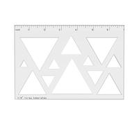Triangolo o cuore acrilico trasparente intarsio modello router stencil disegno scala righello per la lavorazione del legno precisione misurazione kit intarsio lavorazione del legno