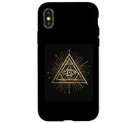 Triangolo Occhio Visione Saggezza Simbolo Verità Custodia per iPhone X/XS