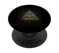 Triangolo Occhio Visione Saggezza Simbolo Verità PopSockets PopGrip Adesivo
