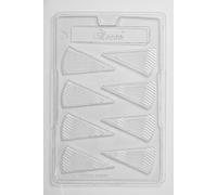 Triangolo Ondulato Cioccolato/Stampo Sapone - 8 Cavità - Confezione Di 5