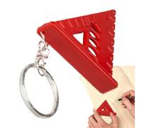 Triangolo,Righello di Precisione | Strumento Di Precisione Portatile Con Anello Portachiavi Per Metalli Mobili Edilizia E Cantieri