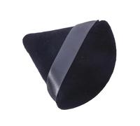 Triangolo Velluto Soffio for Pizza Farina for Pizza Mini Trucco Viso Spugna Cosmetici Lavabile Strumento for Il Trucco Leggero (Color : Black 1pc)