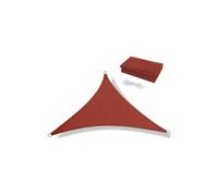 Triangular Shade Sail 3.6X3.6X3.6m - Waterproof 300D Sunscreen Shade Sail Garden Swimming Pool Outdoor Awning Rust Red