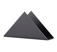 Triangular Stainless Steel Napkin Holder - Modern Metal Paper Towel Stand for Restaurants Brushed 430 Stainless Steel Portatovaglioli(Svart)