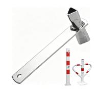 Triangular Wrench 2-in-1 Compact Spanner - Barrier Post Access Control Key for Cabinet Machine Train Elevator Bollard Guardrail Isolation Posts | Steel Alloy Multi Angle Grip Precision Fit Tool Use