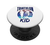 Triathlon Kid Sport Lover Triatleta PopSockets PopGrip Adesivo