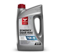 TRIAX Synergy Gear Max 75W-90 GL-5 Olio Completamente Sintetico per Trasmissione Manuale, Differenziali a Scorrimento Limitato, Ingranaggio Ipoide, Assali Posteriori, Riduzioni Finali. (1 gallone)