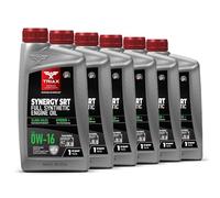 TRIAX Synergy SRT 0W-16 Olio Motore Sintetico PAO ed Esteri per Veicoli Ibridi, Compatibile con Toyota, Honda, Nissan - Intervallo di Cambio Esteso 24.000 km (6 x 1 quarto)