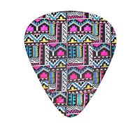 Tribal Navajo Pattern Confezione da 12 plettri per chitarra, include calibri sottili, medi e pesanti 3 misure per plettri elettrici per chitarra acustica