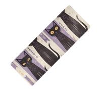 Tribal Style Black Cats Purple Stripe stampato outdoor yoga mat spessore 1 mm per gli uomini antiscivolo, con tappetino da yoga borsa tapete para ejercicio 180,3 x 66 cm