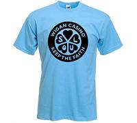 Tribal T-Shirts Wigan Casino Northern Soul, Keep The Faith Maglietta (Colori a Scelta) Blu XXX-Large