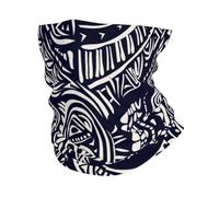 Tribale Maori Polinesiana Blu Unisex Sciarpa al Collo Multiuso Ghetta da Collo Durevole Sciarpa A Tubo per Yoga Escursionismo Ciclismo