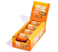 TRIBE Flapjacks proteici a 3 strati, caramello, energia vegetale naturale dal buon gusto, vegano, senza latticini e senza glutine (12 barrette da 50 g)