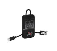 Tribe Star Wars Cavo Micro USB (22 cm) per Trasmissione Dati e Ricarica per Android, Samsung, HTC, Nokia, Sony e Altri - Darth Vader, CMR30701