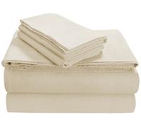 Tribeca Living 170-gsm Tessuto di Cotone Flanella federe, Ivory, Standard