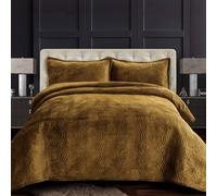 Tribeca Living Set copripiumino oversize in velluto, cammello, king size