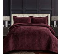 Tribeca Living Set copripiumino oversize in velluto, prugna