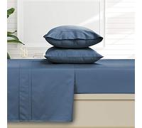Tribeca Living Set di lenzuola in cotone egiziano a 500 fili, 6 pezzi, king e blu notte (T500ECED6PSSKIMB)