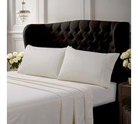 Tribeca Living Set di lenzuola in cotone egiziano a 500 fili, 6 pezzi, king size, avorio, crema (T500ECED6PSSKIIV)