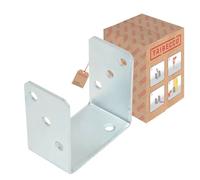 TRIBECCO® Scarpone a U da avvitare, scarpa di supporto a U 91 x 60 x 105 mm, per pali quadrati in legno zincato a caldo, ancoraggio a pali da 4 m