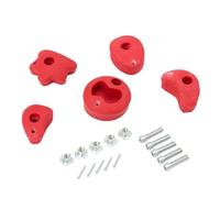TRIBECCO Set di 5 pietre per arrampicata per parete da arrampicata con set di fissaggio incluso. Varie forme. Dimensioni: 8 x 11,5 cm. Realizzate in poliresina per l'arrampicata all'aperto e al chiuso