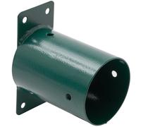 TRIBECCO® Connettore a dondolo da parete, rotondo, diametro 100 mm, raccordo con linguette in lamiera d'acciaio per altalena da giardino e arrampicata con aperture di montaggio Ø 10 mm (verde)