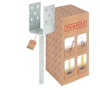 TRIBECCO® Supporto a colonna a U con rinforzo per calcestruzzo. Connettore per una trave quadrata in calcestruzzo. (61/310)