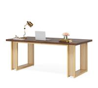 Tribesigns Scrivania da 160 cm, per ufficio, in legno, semplice tavolo da uffici