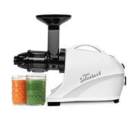 Tribest Solostar SS-4200-B - Spremiagrumi a masticazione lenta, spremiagrumi e spremiagrumi a coclea singola spremiagrumi e estrattore di succo, bianco
