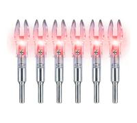 TRIBOUND 6PCS X Nocks illuminati per frecce con .204 .233 .244 .246 Diametro interno con H, S, GT Boccole ad alta visibilità LED freccia illuminata colpi