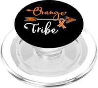 Tribù del nastro arancione per la consapevolezza del cancro della leucemia renale PopSockets PopGrip per MagSafe