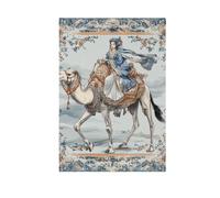 Tribù etnica cinese Camel Donna primavera bandiere all'aperto Ringraziamento banner per la decorazione del giardino 28x40 doppia faccia