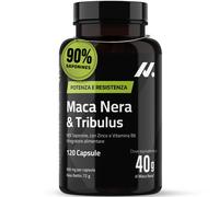Tribulus Terrestris 90% Saponine + Maca Nera 40.000 mg - con Zinco e Vitamina B6